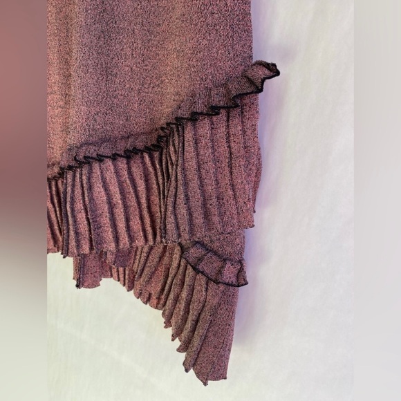 Parker Mace Dragonfruit Pink Metallic Knit Sheath Dress Size L - Picture 3 of 7